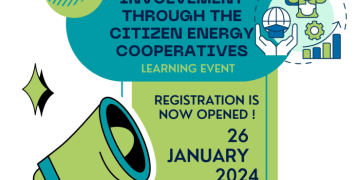 Citizen involvement through the Citizen Energy Cooperatives logo of the event Citizen Involvement through RECs